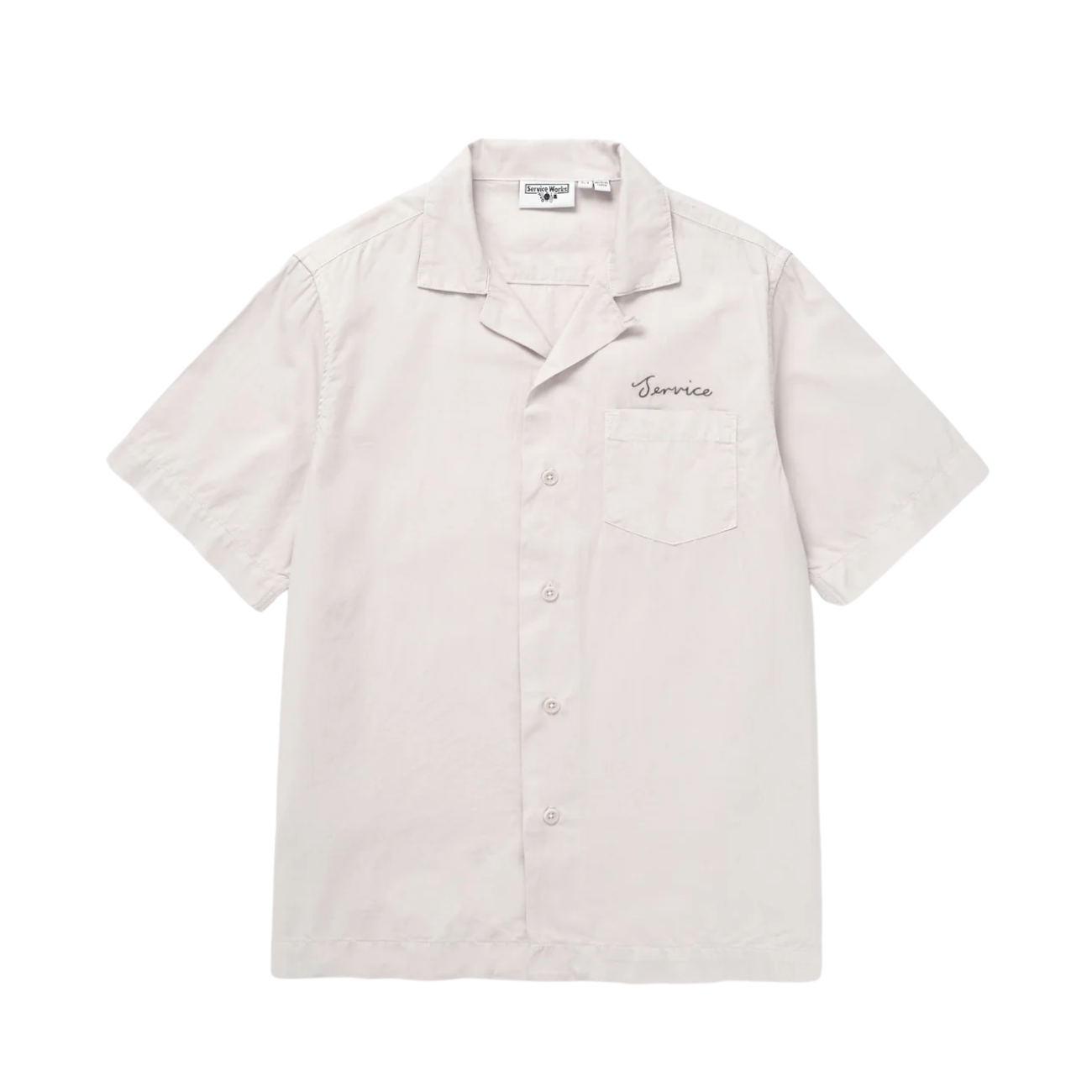 SERVICE WORKS SCRIPT RESORT SHIRT - SALT
