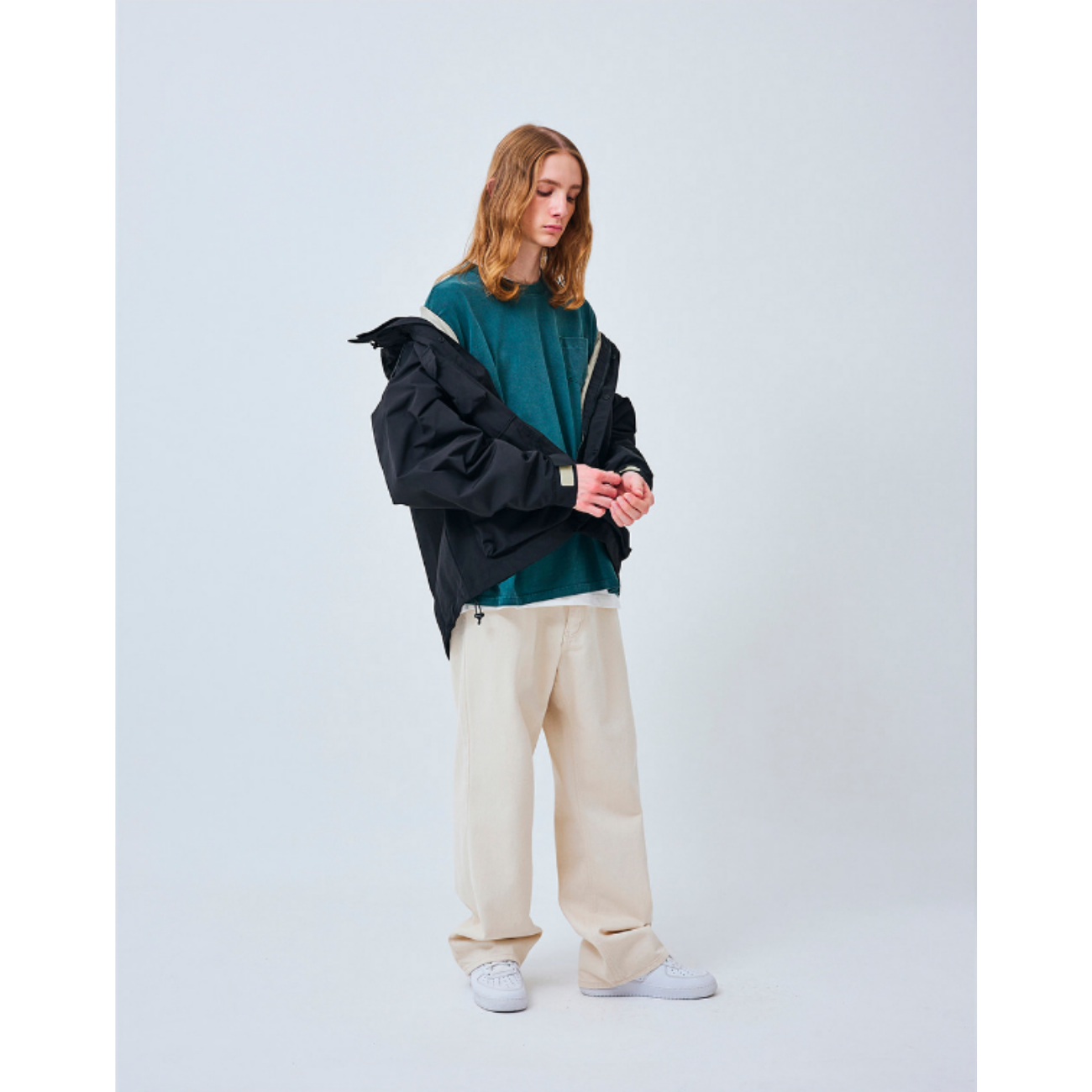 UNIFORM BRIDGE COMFORT DENIM PANTS - NATURAL