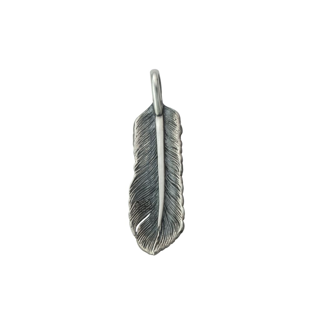 Saad Feather Turquoise Left Facing Pendant Small — view 2