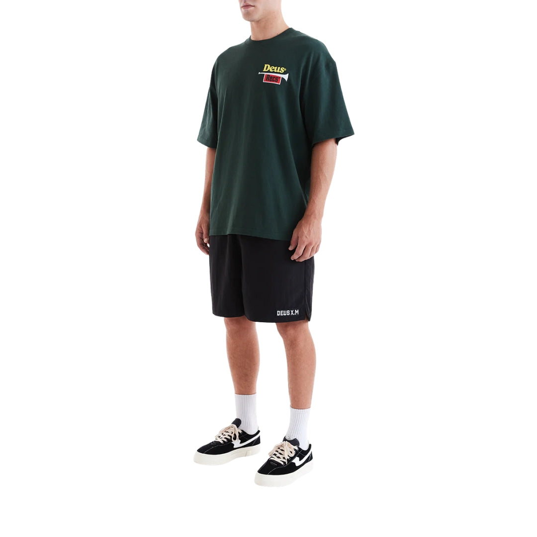 DEUS EX MACHINA BRASSWORKS TEE - TREK GREEN