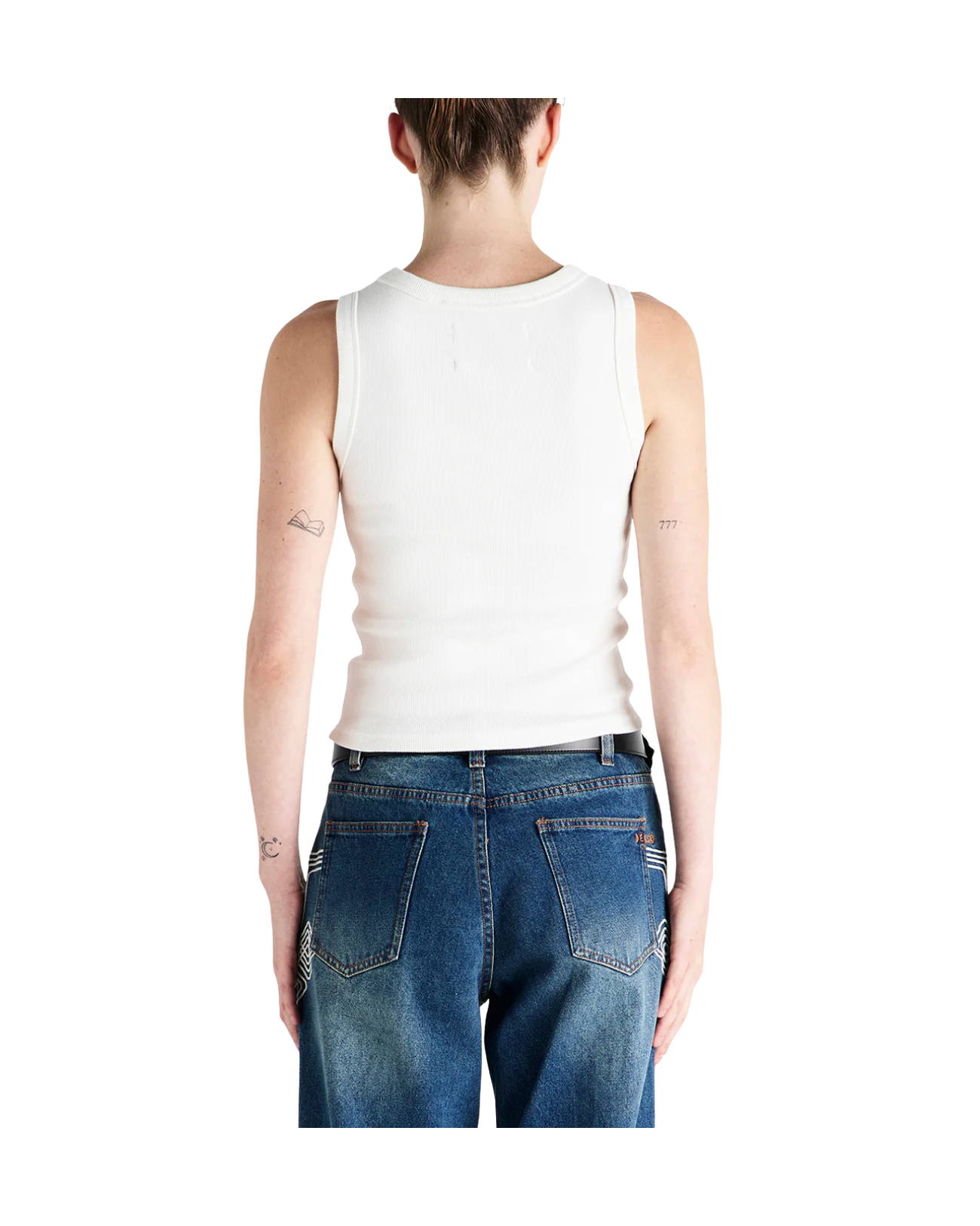 DEUS EX MACHINA SHIELD TANK - VINTAGE WHITE