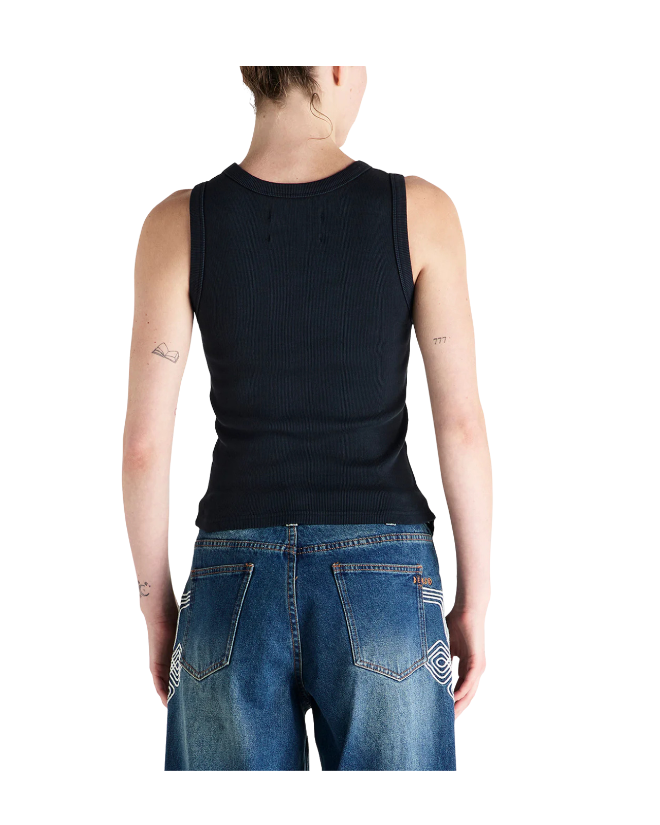 DEUS EX MACHINA SHIELD TANK - BLACK BEAUTY