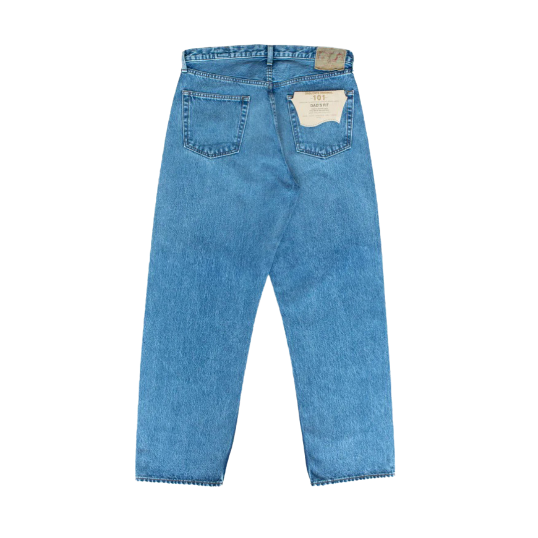 ORSLOW 101 DADS FIT DENIM PANTS - DENIM USED