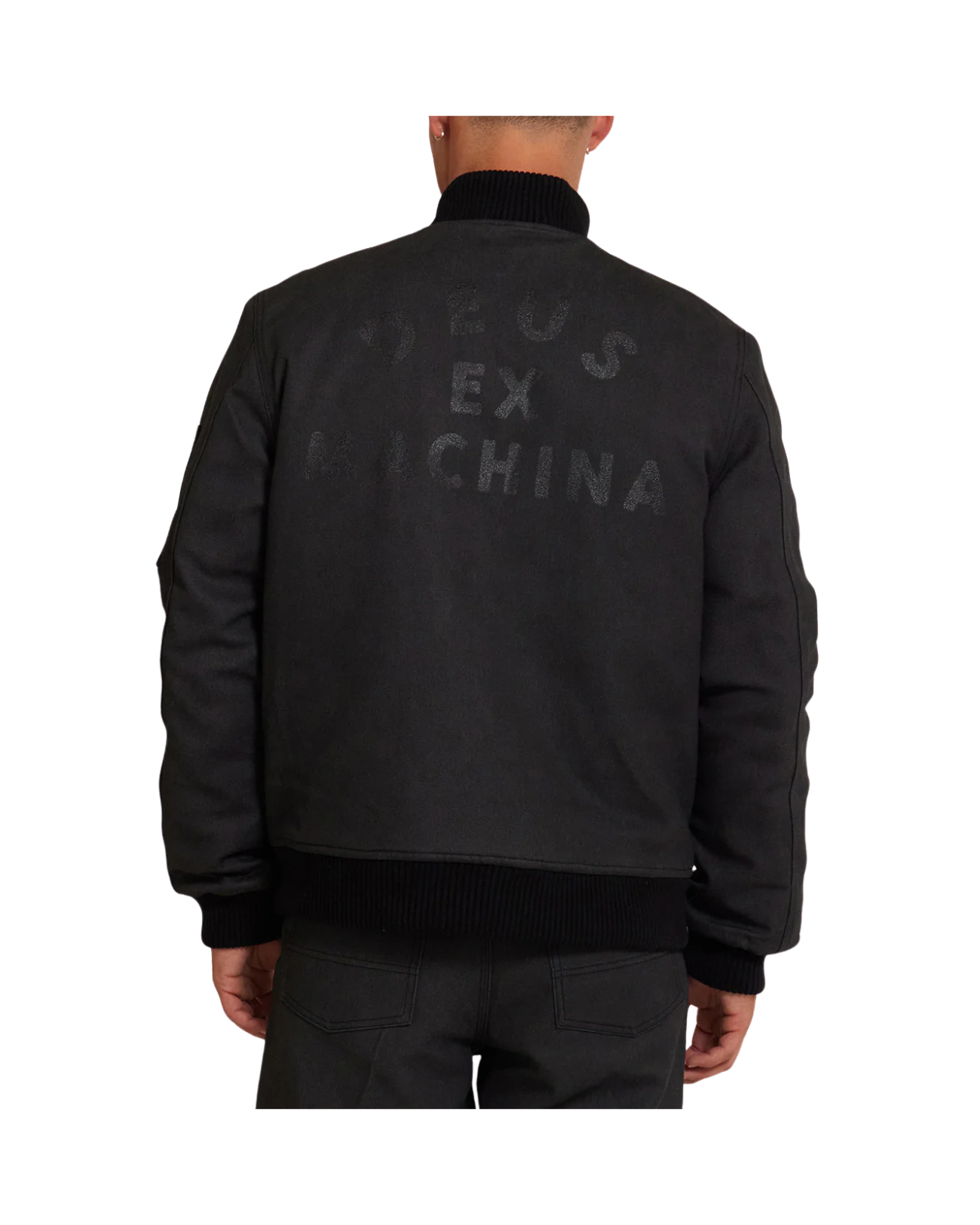 Deus Ex Machina Riders Friend Bomber — Black — view 3