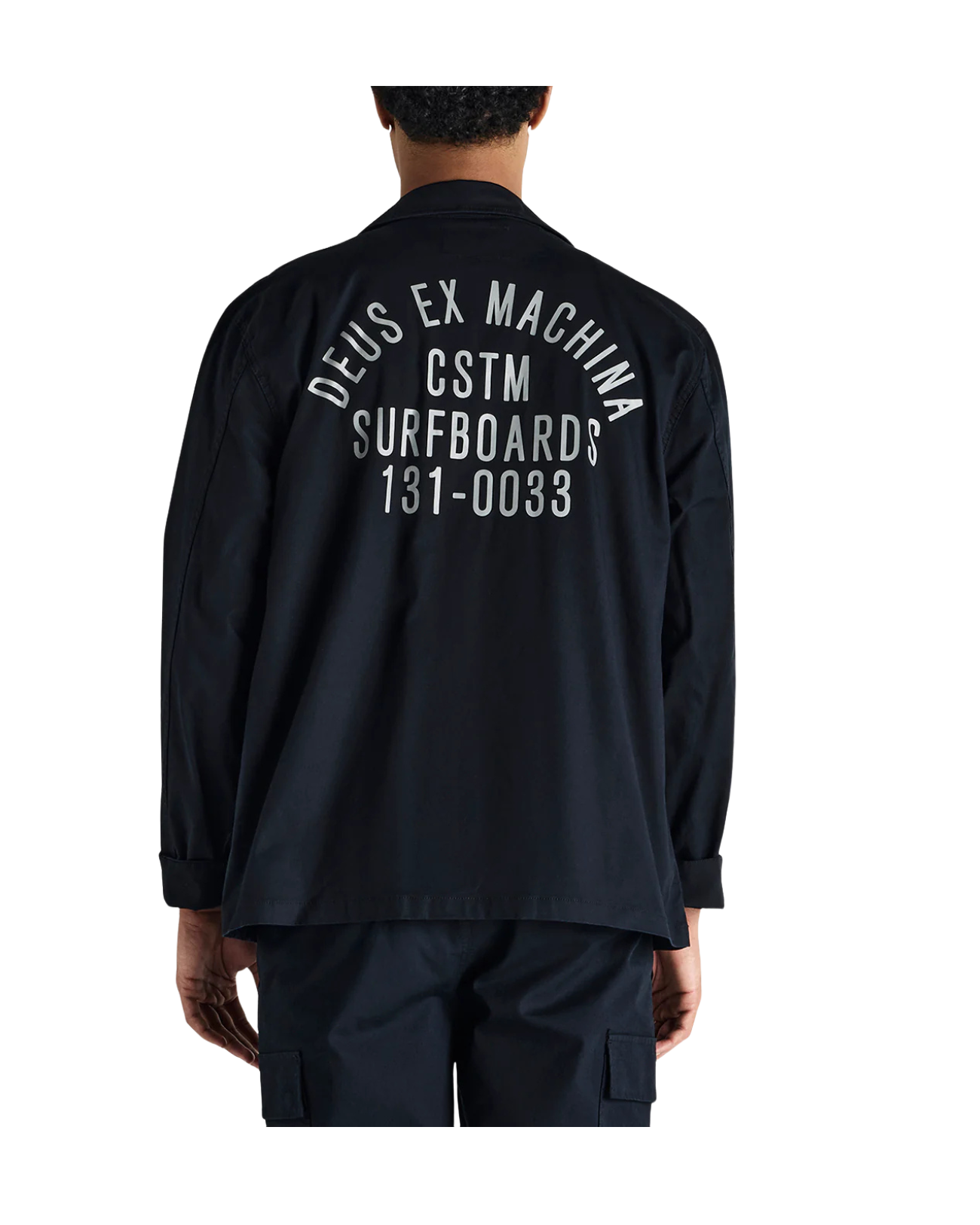 DEUS EX MACHINA TOMMY POPLIN SURF SHIRT - BLACK