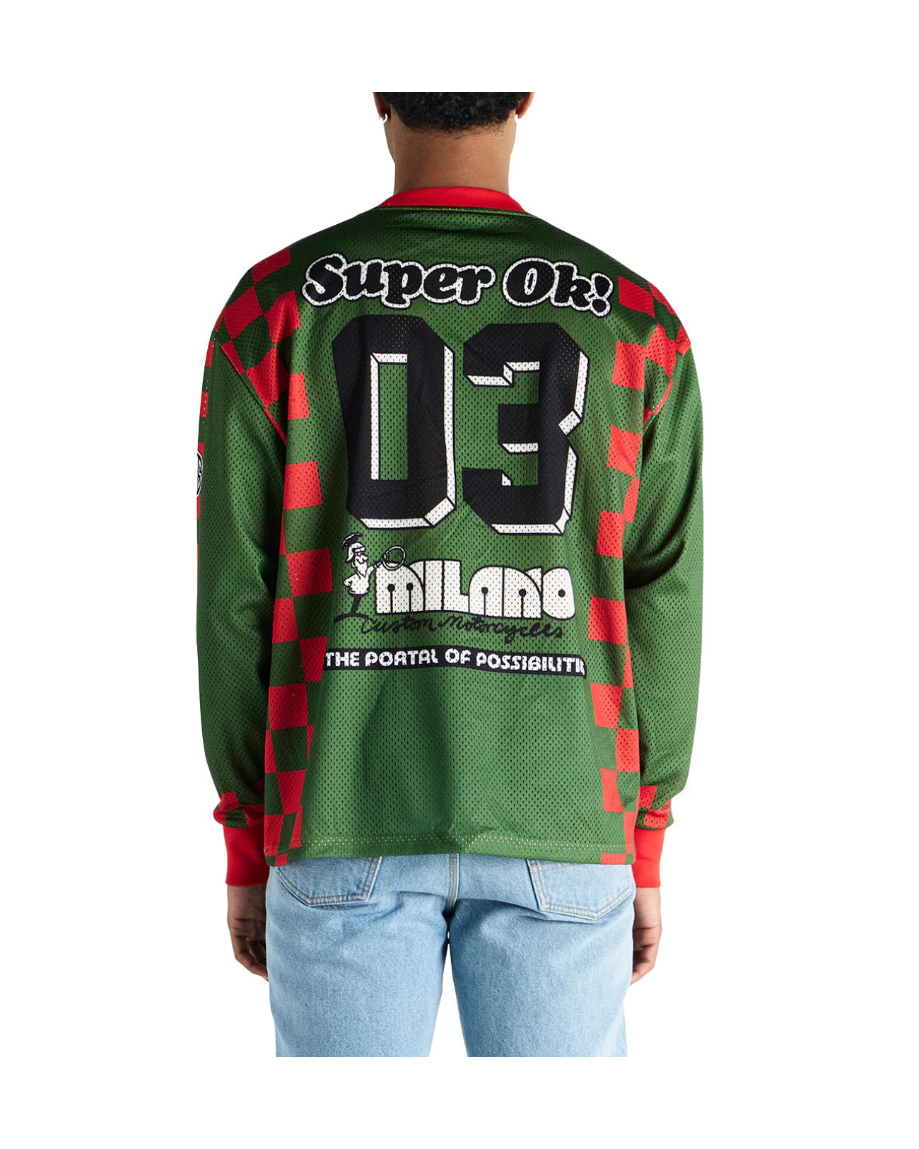 DEUS EX MACHINA OVERLAP MOTO JERSEY - GREEN BEE