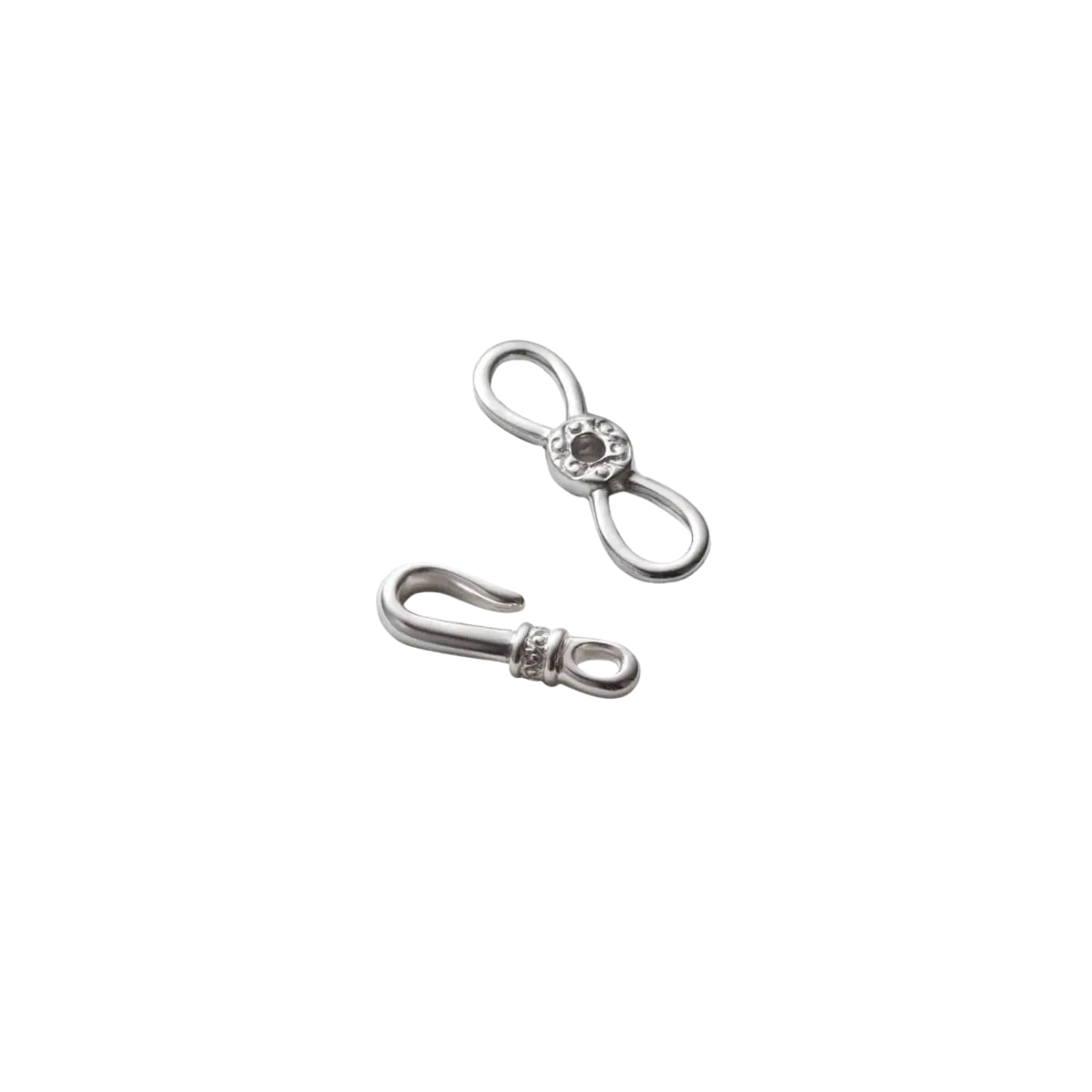 SAAD ARABESQUE END HOOK SILVER 925 NECKLACE PARTS - No Color