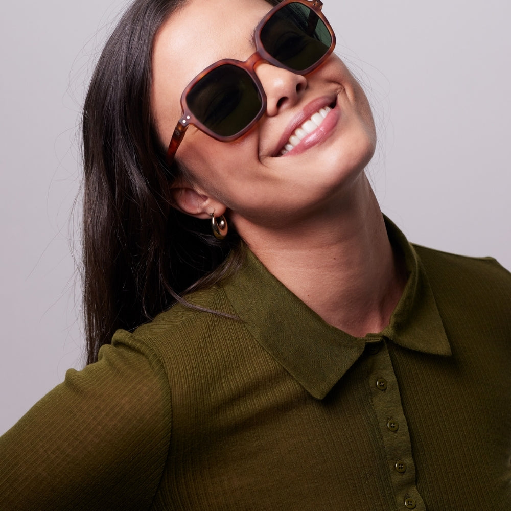 Izipizi Sun Office Havane Green Lenses — Havane — view 2