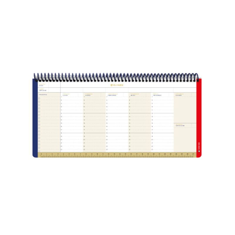 PAPIER TIGRE  WEEKLY PLANNER - ELYSEE