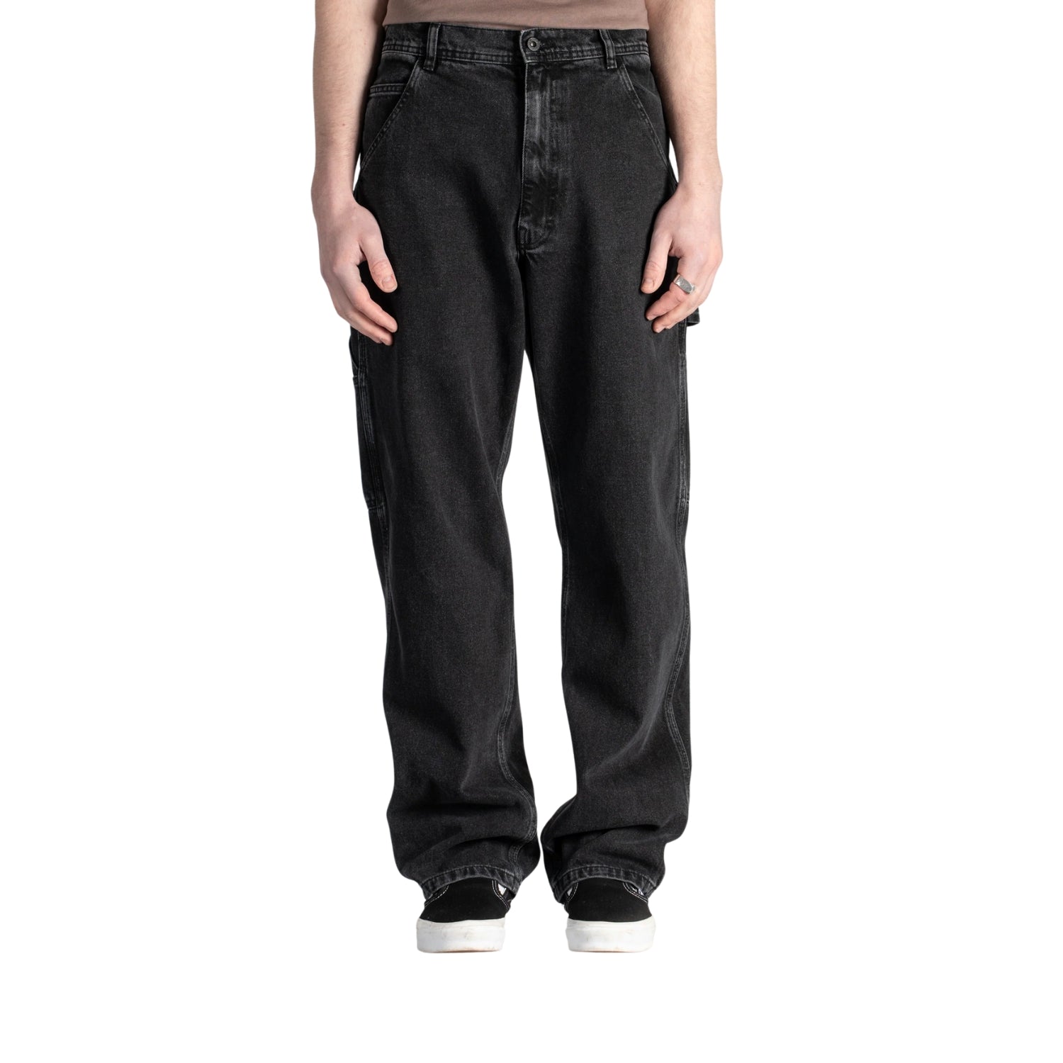 Stan Ray Og Painter Pant — Washed Black Denim — view 2