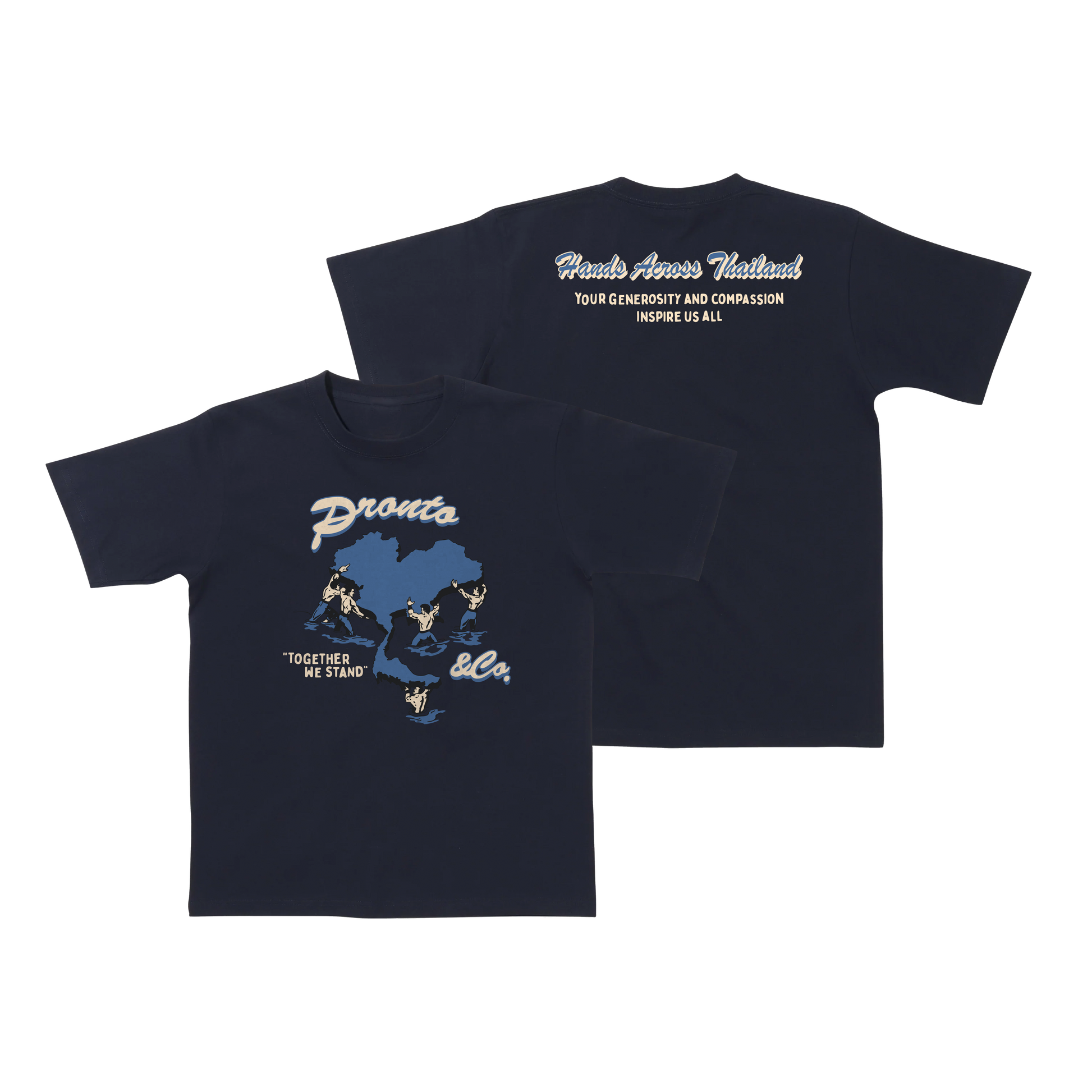 PRE-ORDER: PRONTO&CO. Hands Across Thailand T-Shirt 🤝🏻🇹🇭