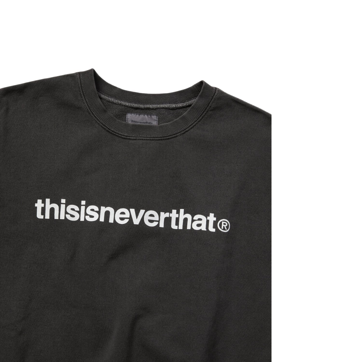 THISISNEVERTHAT T-LOGO LT CREWNECK - CHARCOAL