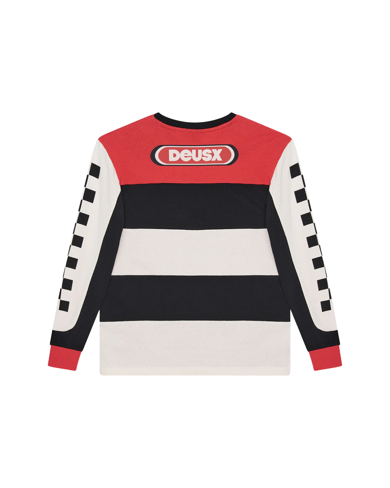 DEUS EX MACHINA VILANDER MOTO JERSEY - VALIANT RED COMBO