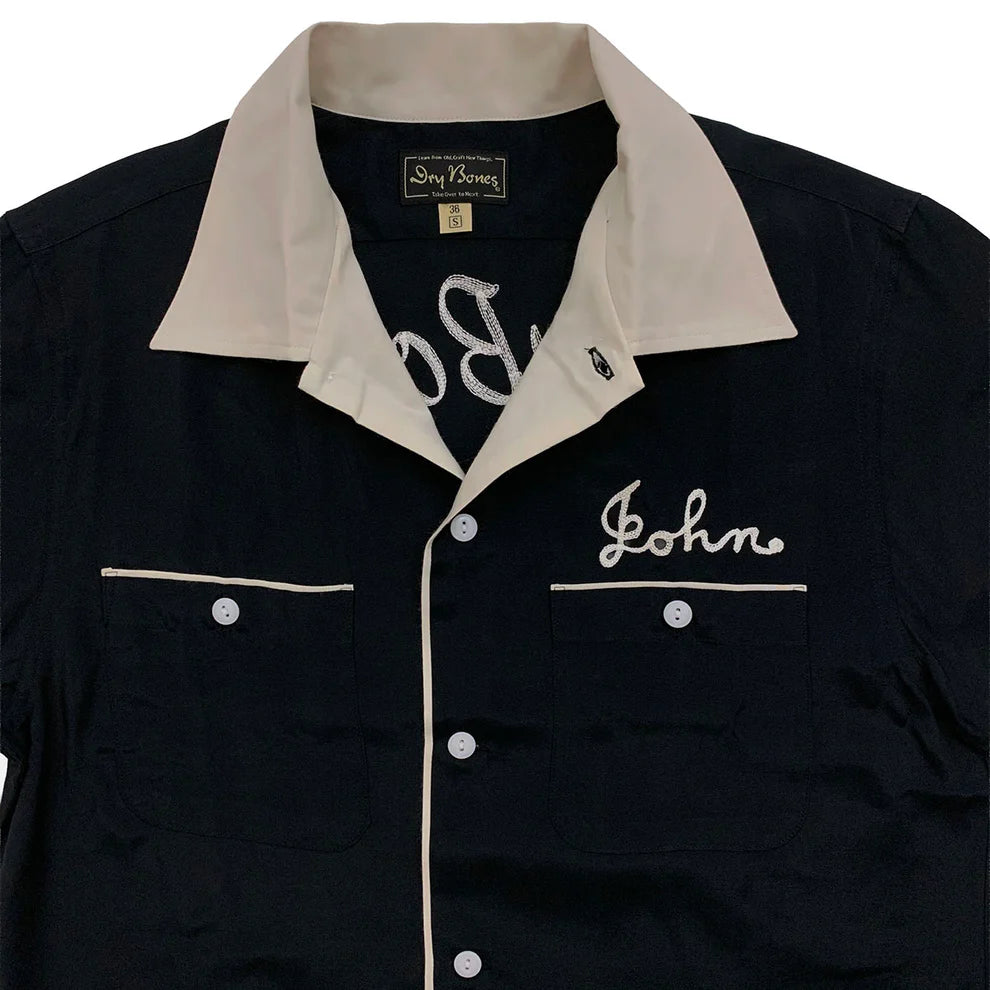 Dry Bones Bowling Shirt Speed Star — Black — view 8