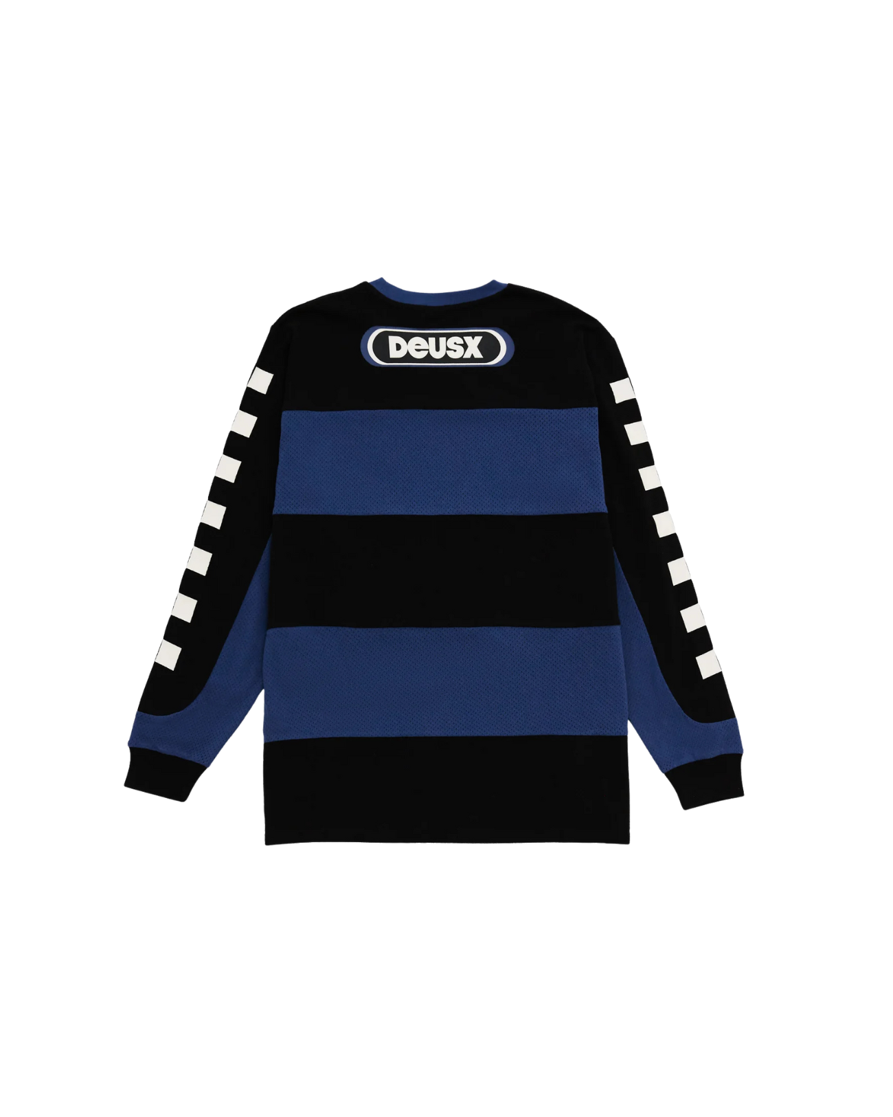 DEUS EX MACHINA VILANDER MOTO JERSEY - MECHANIC BLUE COMBO