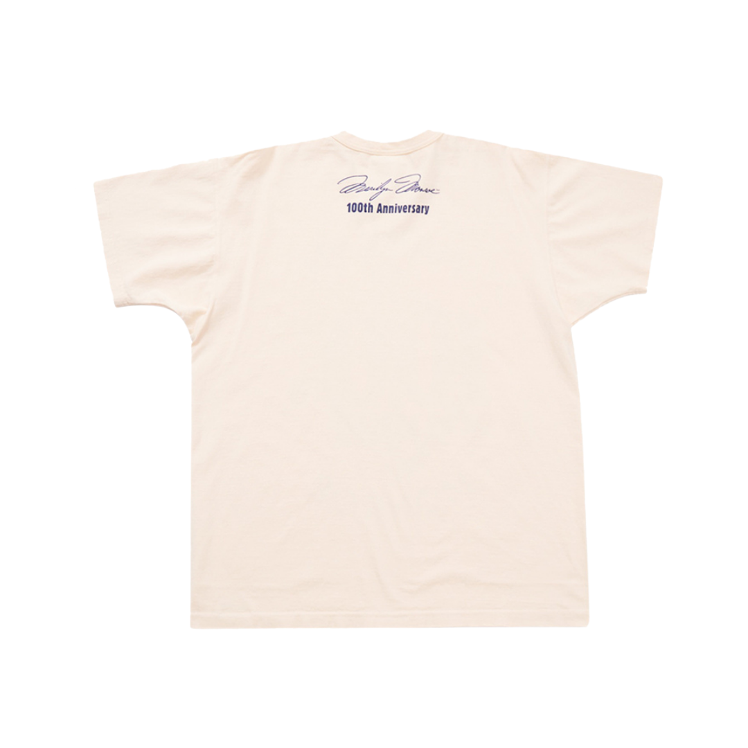 TOYS MCCOY MARILYN MONROE TEE ARROW SHOT HEART - NATURAL