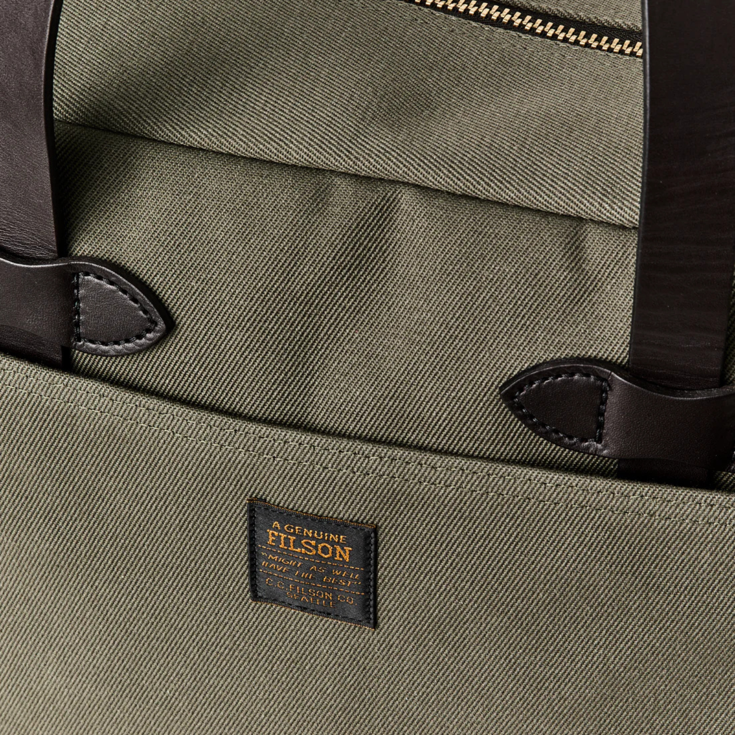FILSON TOTE WITH OUT ZIPPER - OTTER GREEN