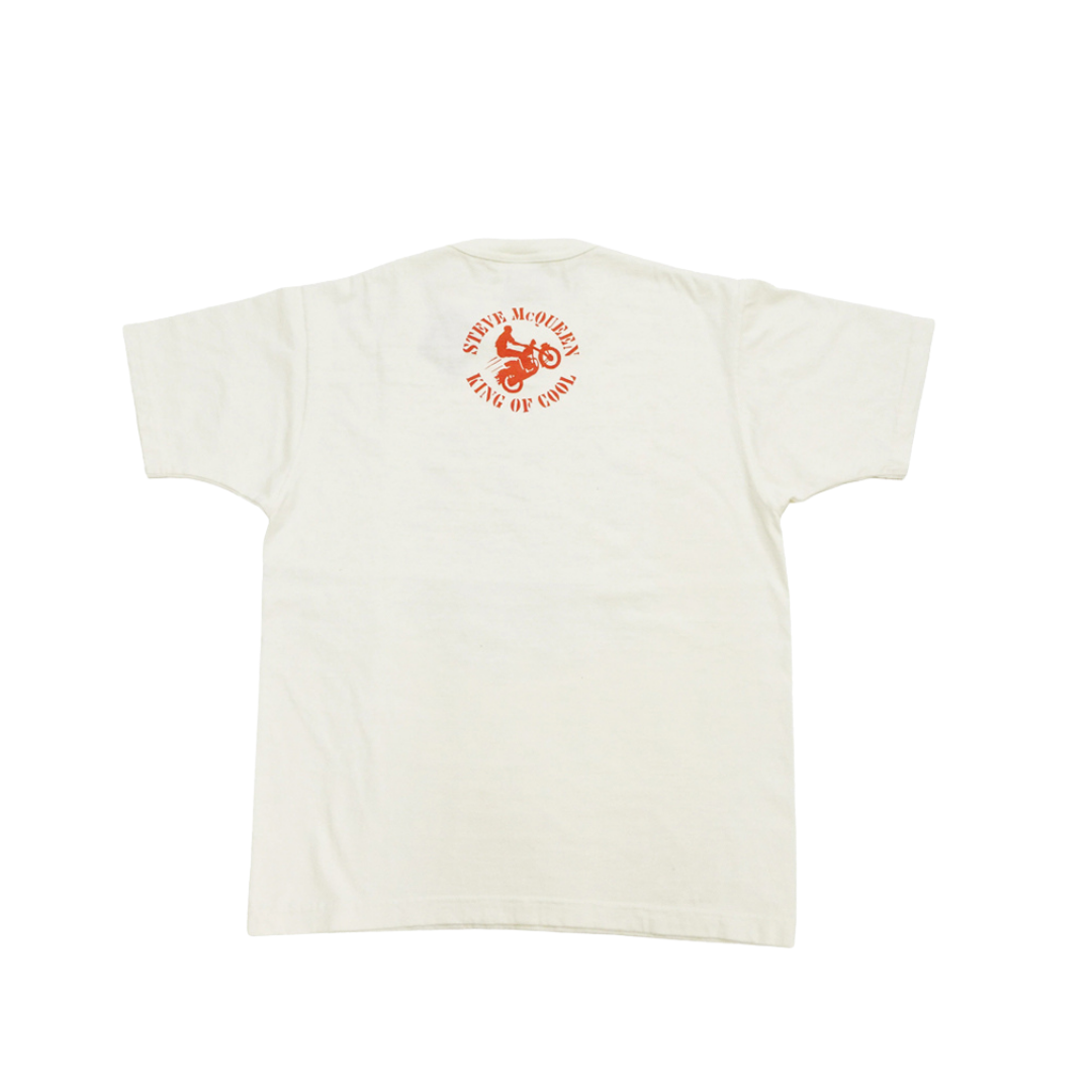 TOYS MCCOY STEVE MCQUEEN TEE KING OF COOLER KING - OFFWHITE