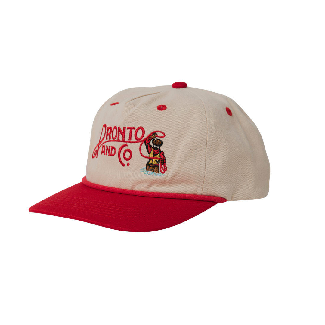 PRONTO & CO. - LASSO CAP - BEIGE/RED