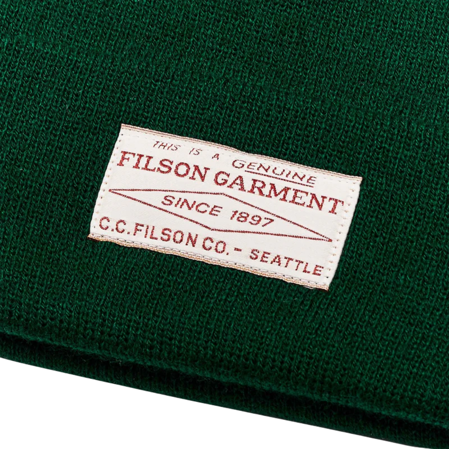 FILSON BALLARD WATCH CAP - FOREST GREEN