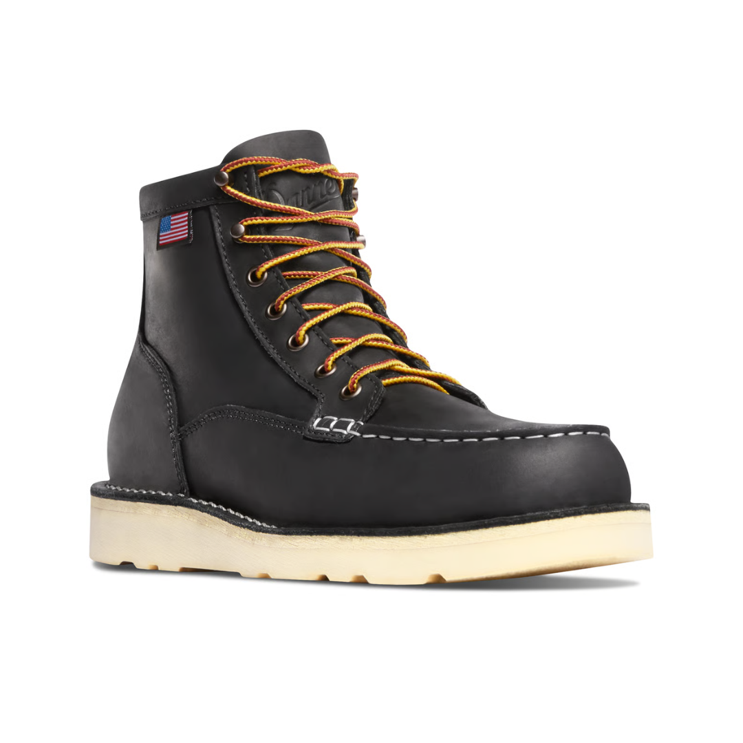 Danner Bull Run Moc Toe — Black — front view