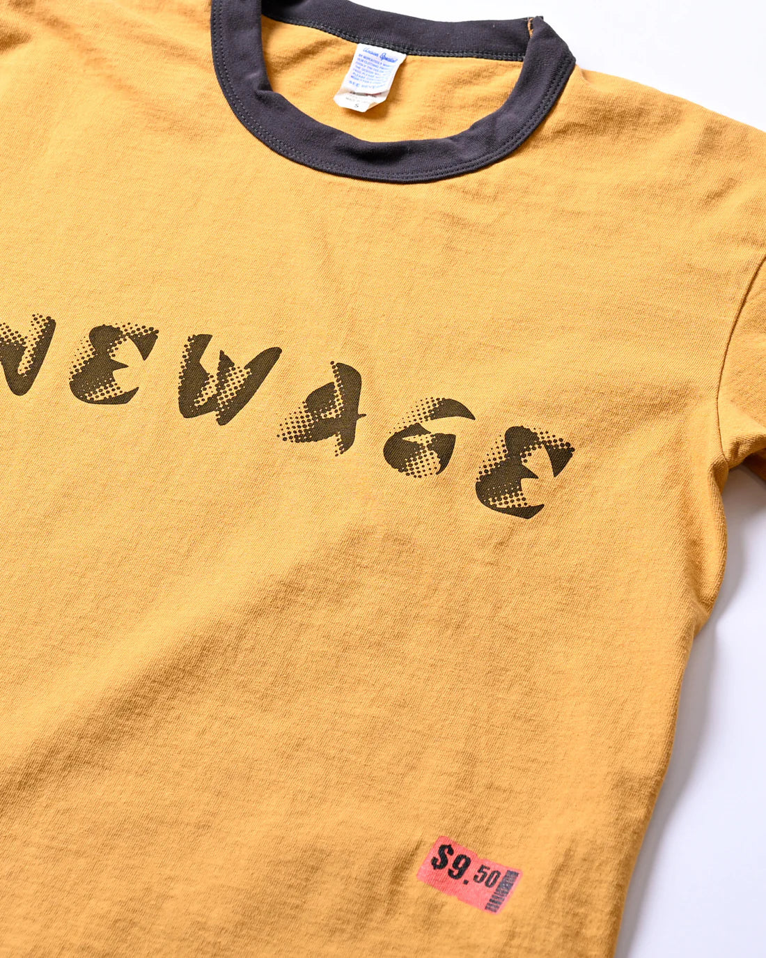 UNISON SPECIAL S/S NICKY 16/-DE RINGER TEE(NEWAGE) - MUSTARD