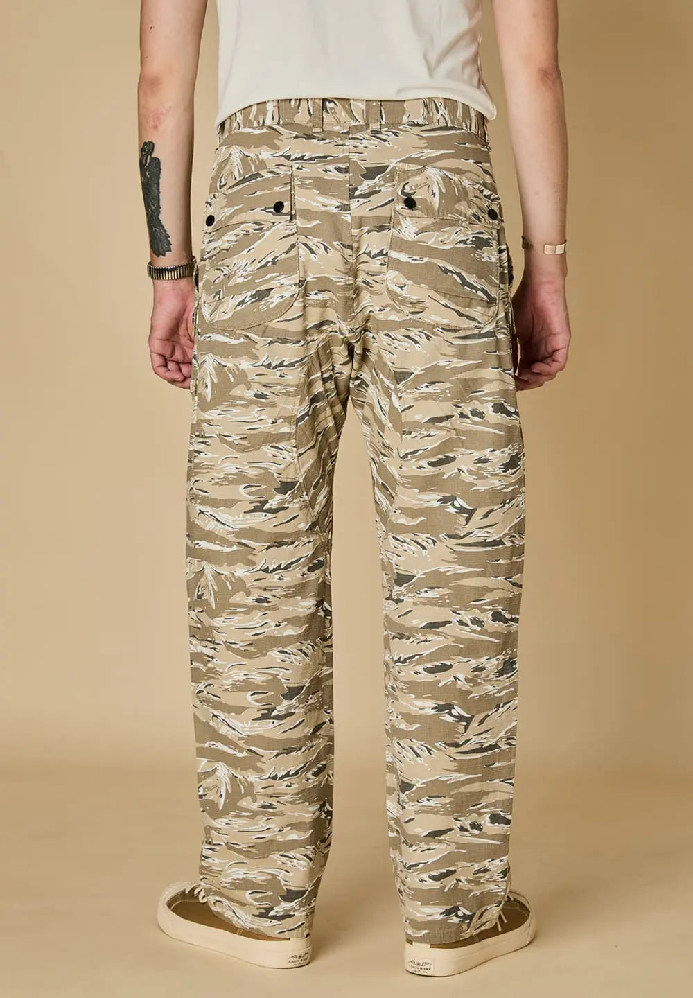 LEGS CO COMBAT TROPICAL PANTS TIGER CAMO - DESERT