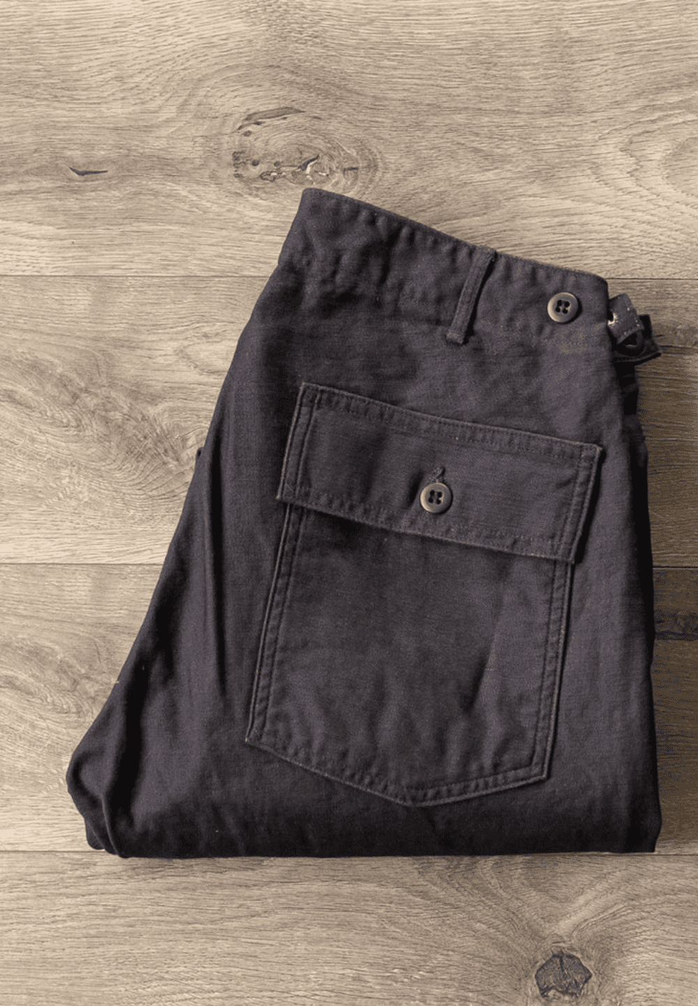 ORSLOW SLIM FIT FATIGUE PANTS - BLACK