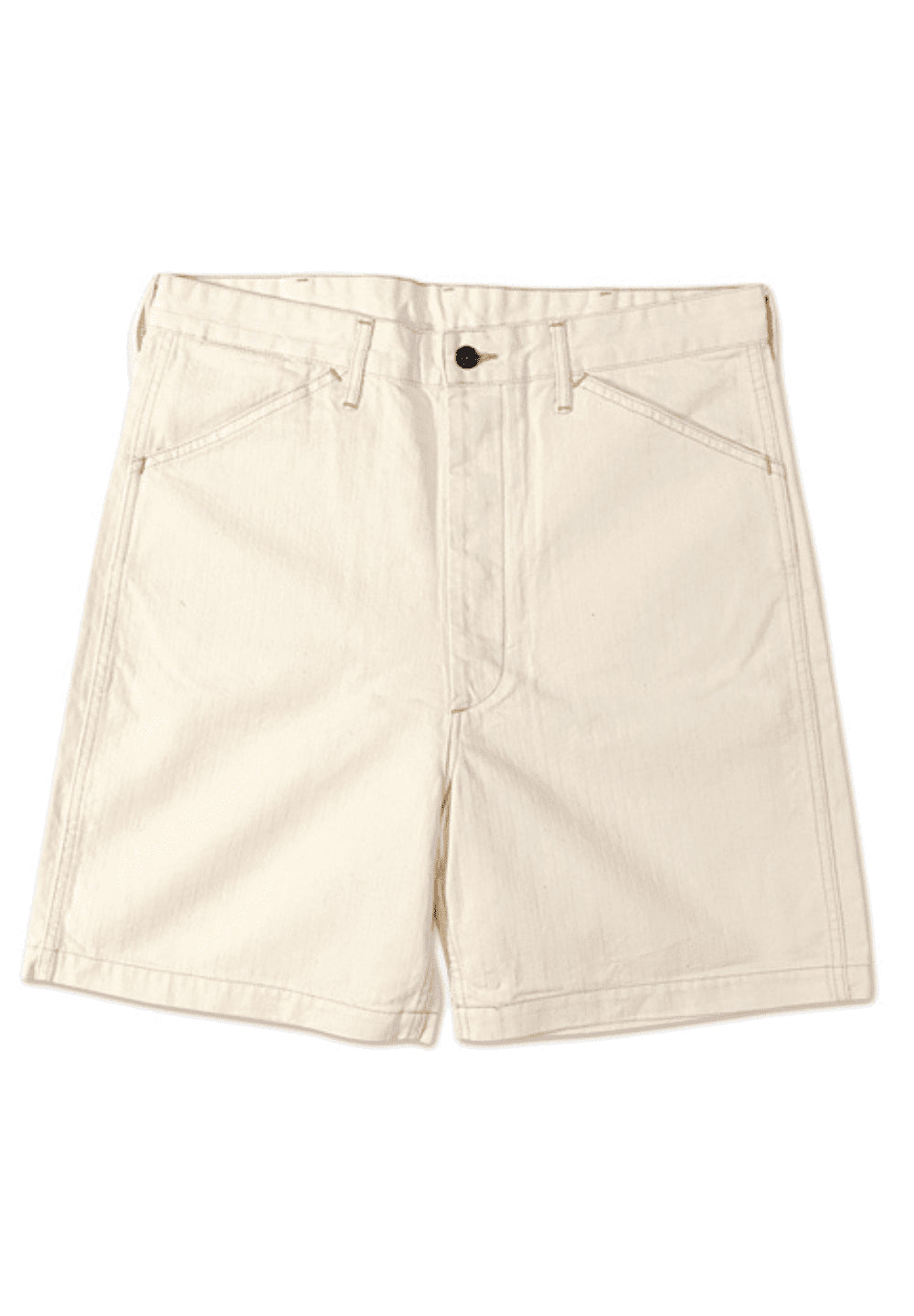 TCB JEANS 40'S USMC SHORTS ECRU HERRINGBONE 10 OZ - ECRU