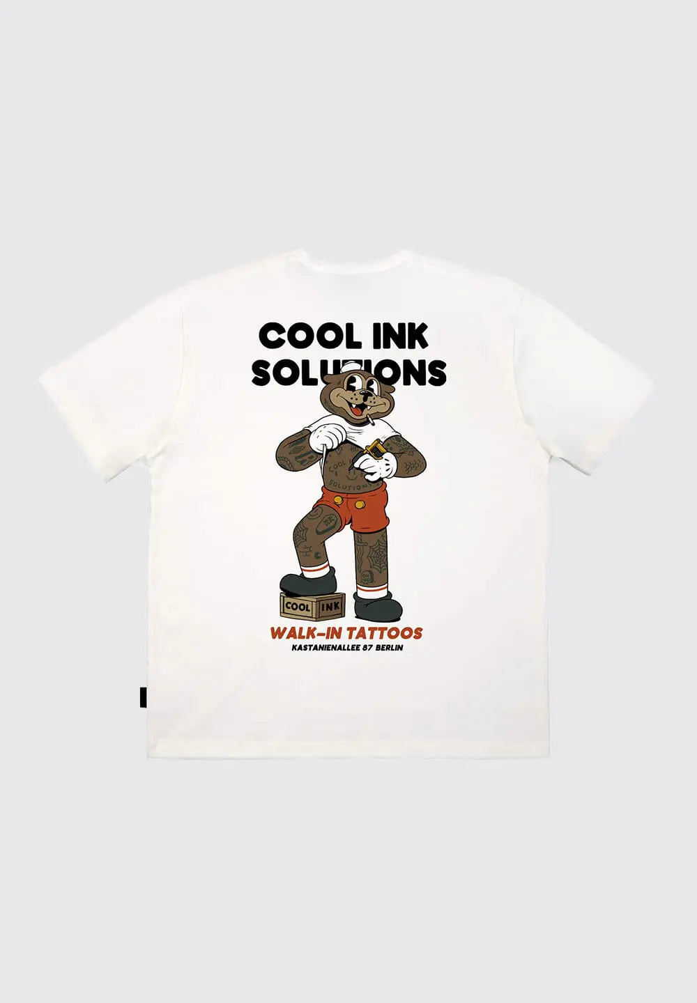 THE DUDES WALKING TATTOO T-SHIRT - OFF-WHITE