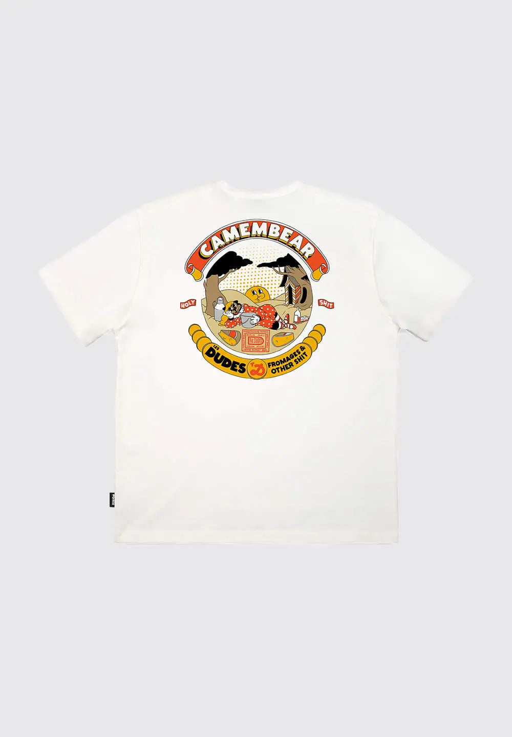 THE DUDES CAMEMBEAR T-SHIRT - OFF-WHITE