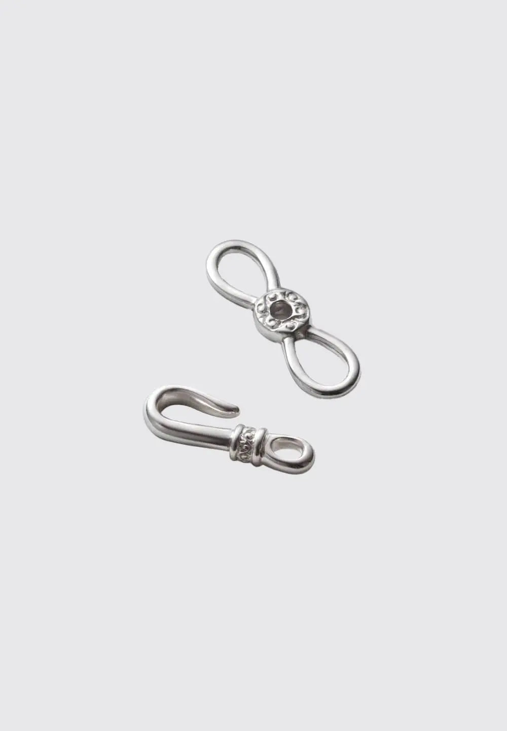 SAAD ARABESQUE END HOOK SILVER 925 NECKLACE PARTS - No Color