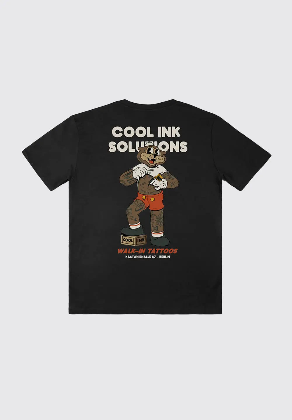 THE DUDES WALKING TATTOO T-SHIRT - BLACK