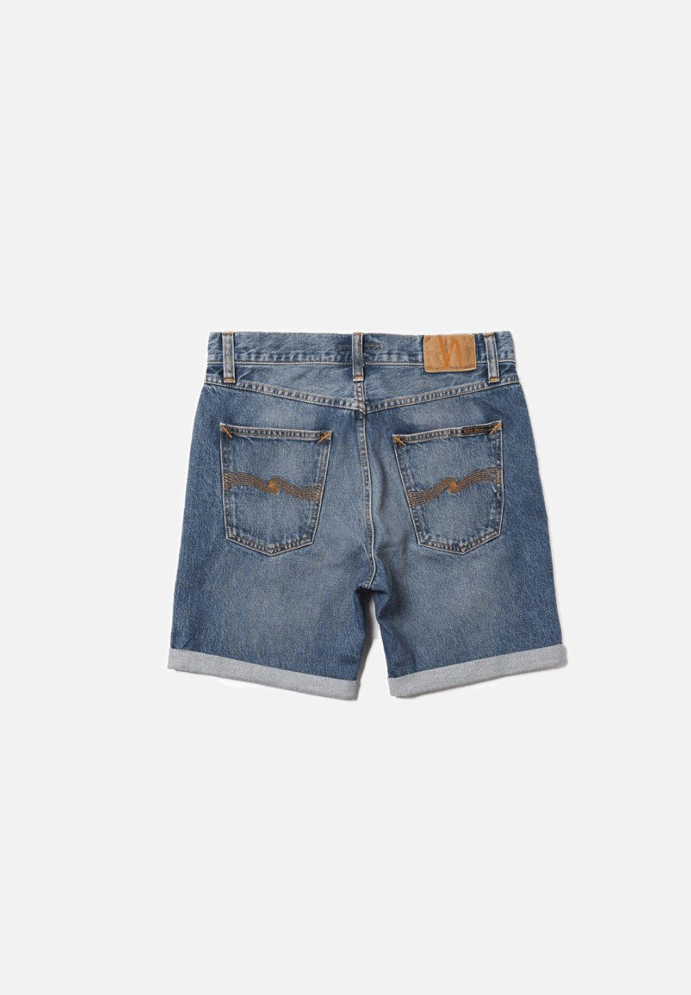 NUDIE Josh Denim Shorts - Blue Haze