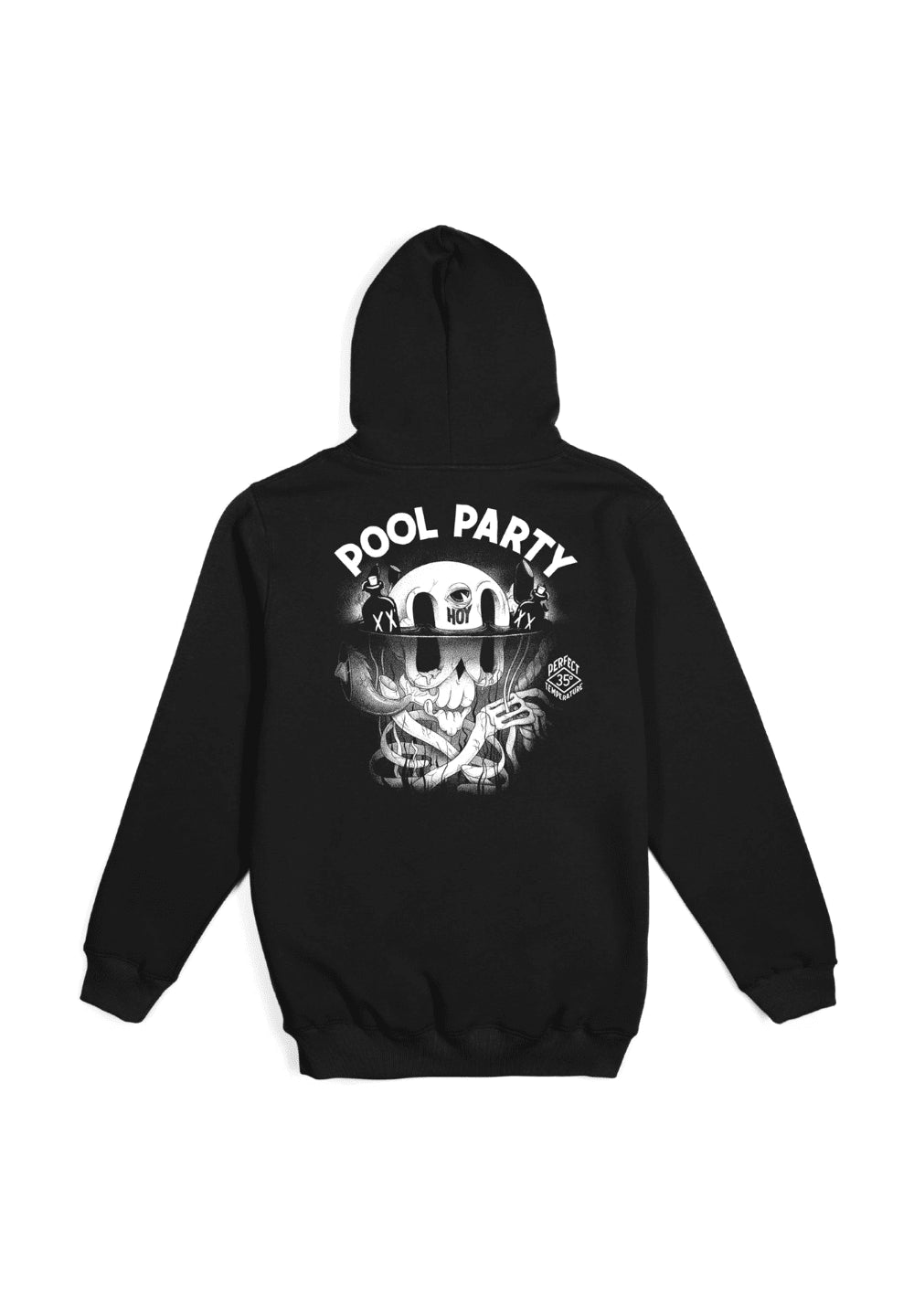 THE DUDES POOL PARTY HOODY - BLACK