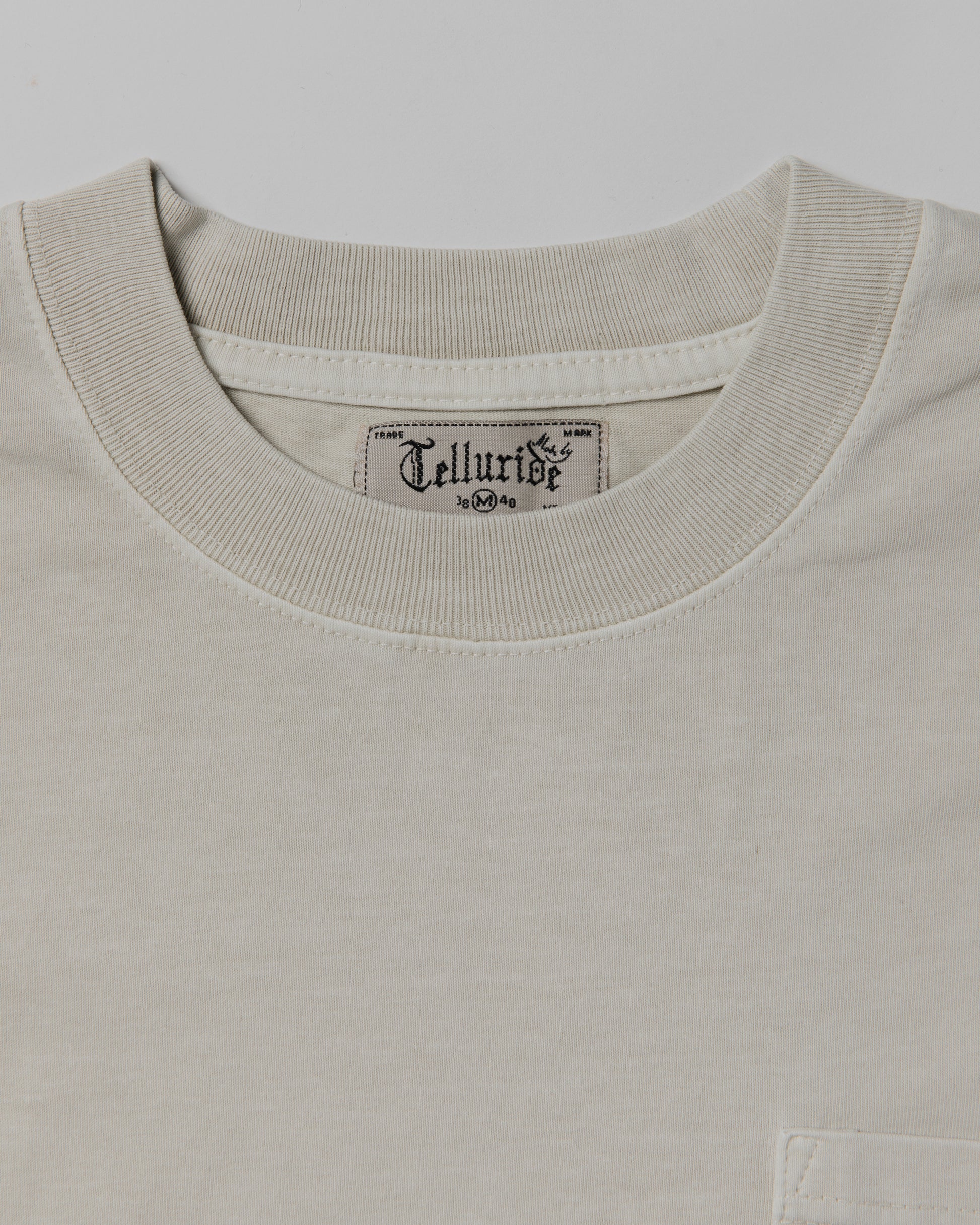 TELLURIDE PIT CREW POCKET TEE - WASHED BEIGE