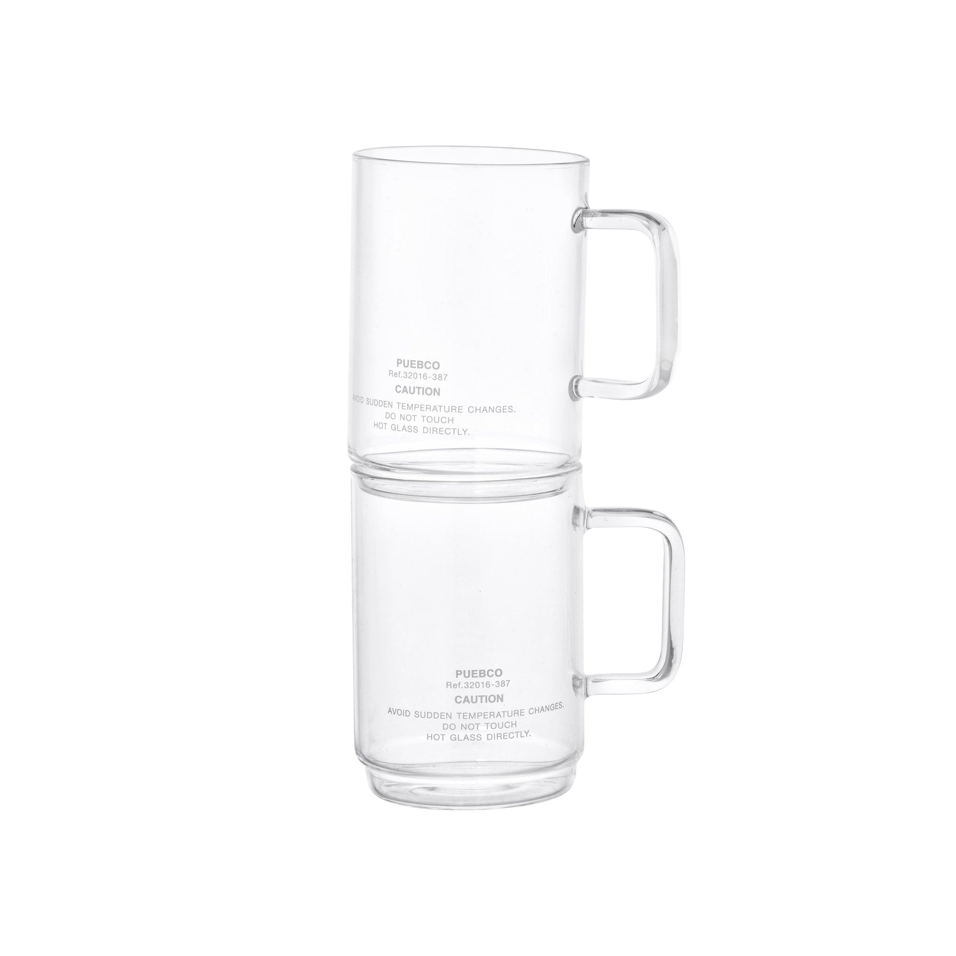 PUEBCO BOROSILICATE GLASS MUG / Shallow Stacking