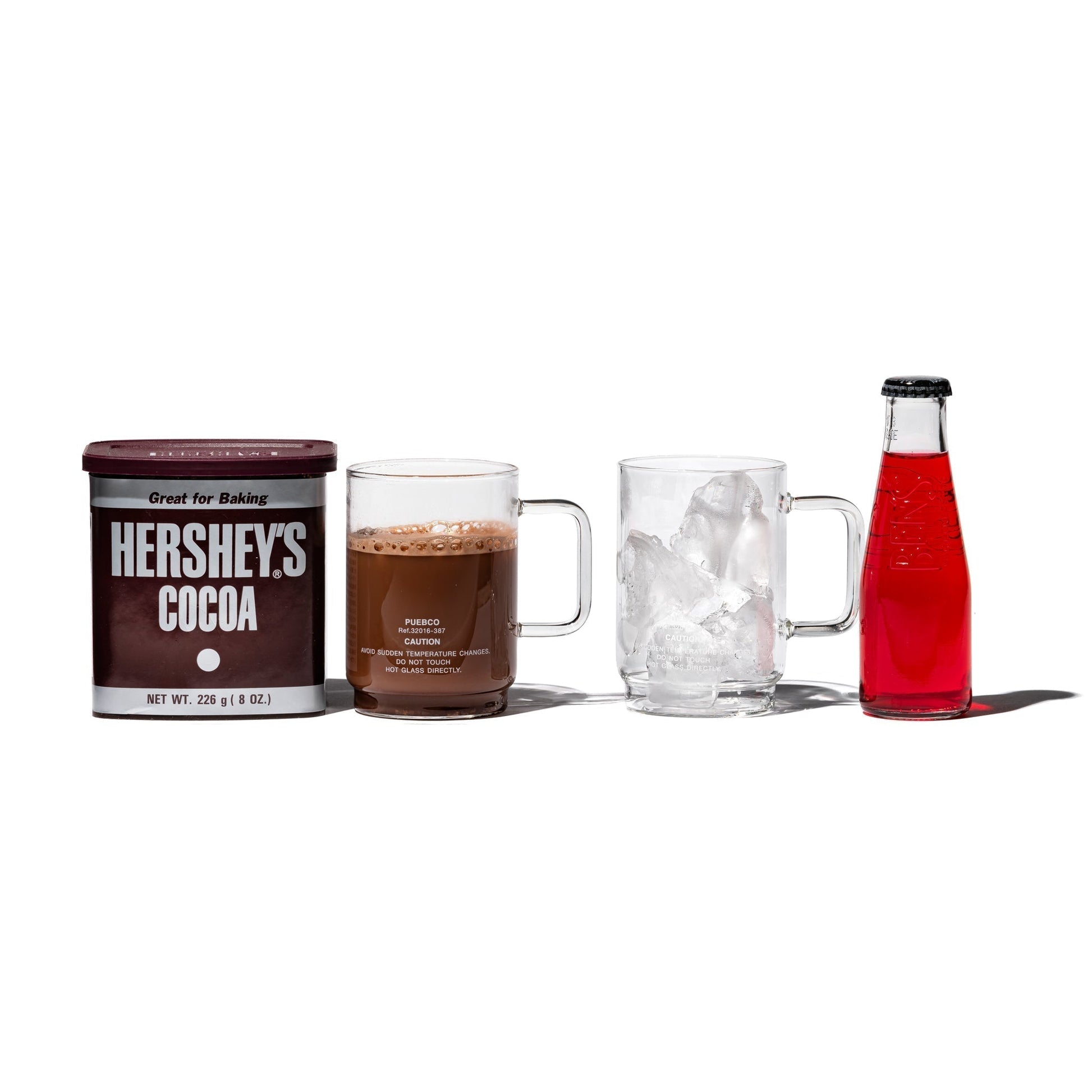 Puebco Borosilicate Glass Mug / Shallow Stacking — front view