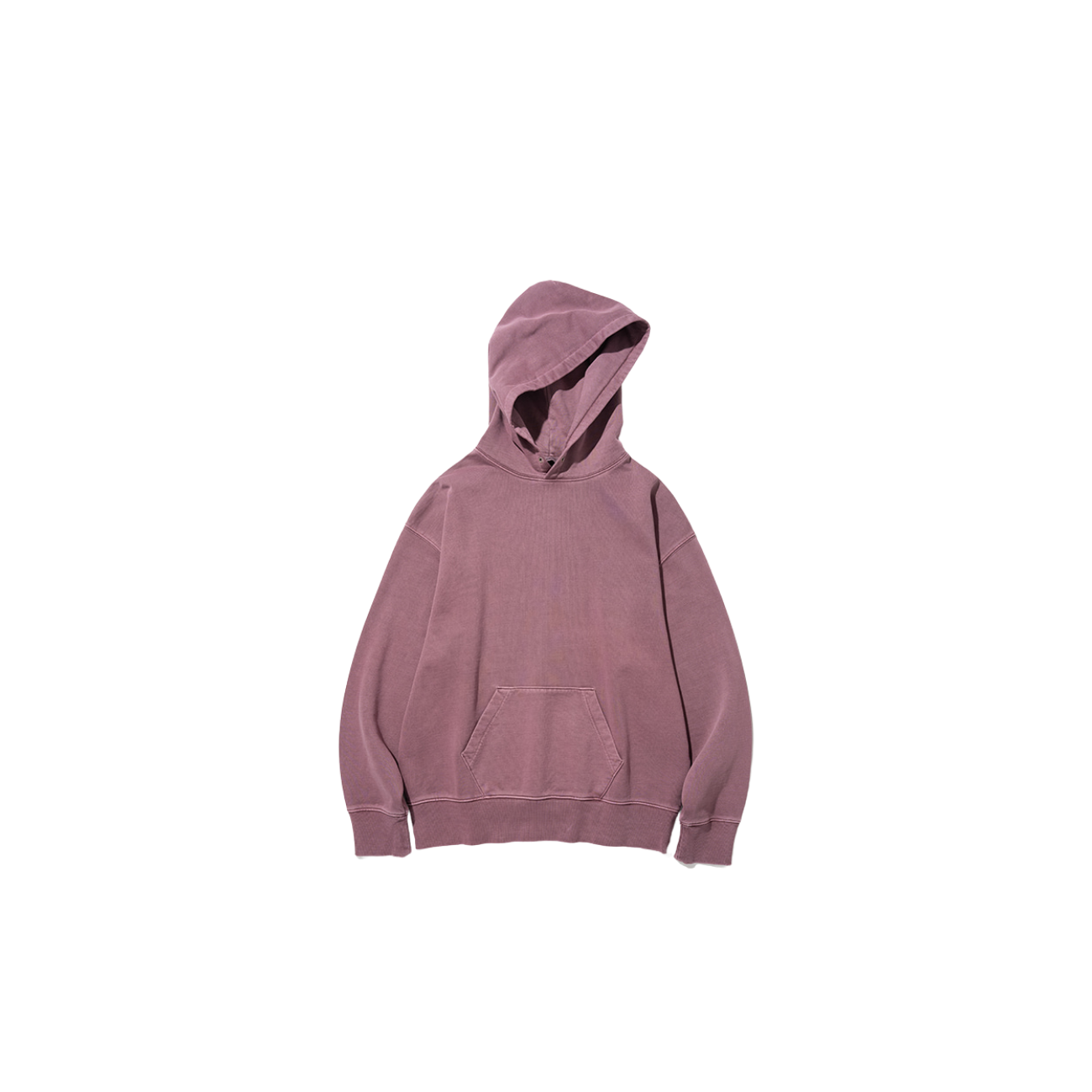 UNIFORM BRIDGE BASIC DYEING SWEAT HOOD - PIGMENT RED