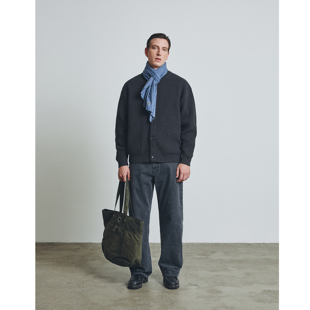 UNIFORM BRIDGE COMFORT DENIM PANTS - NATURAL