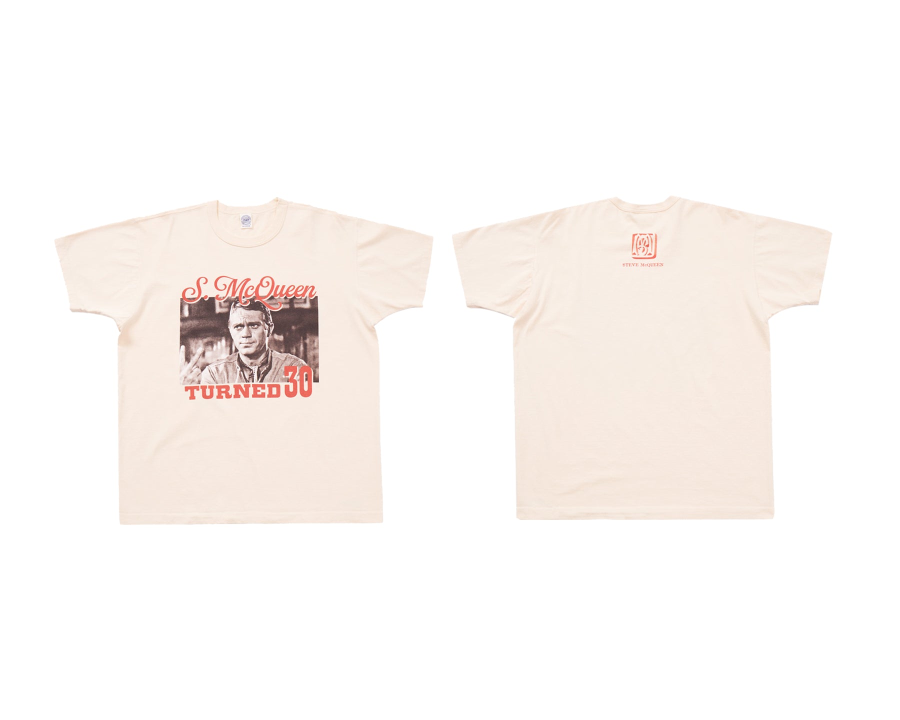 TOYS MCCOY STEVE MCQUEEN TEE TURNED 30 - NATURAL
