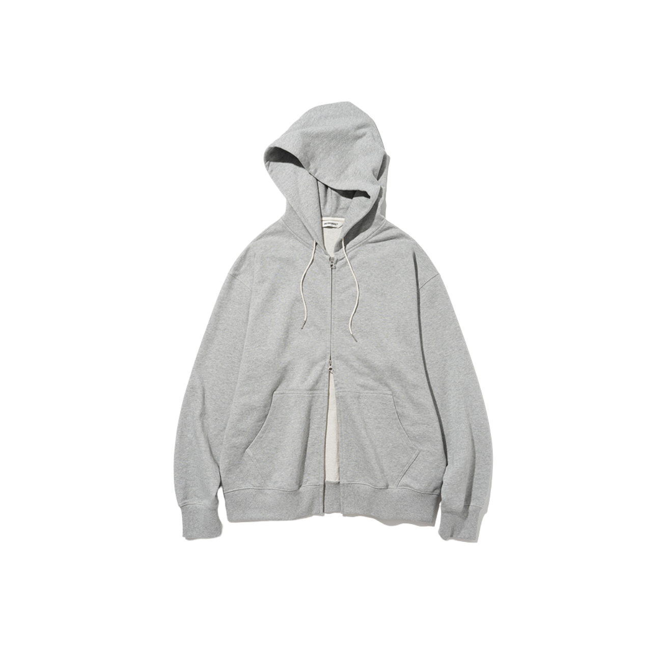 UNIFORM BRIDGE BASIC SWEAT HOOD ZIP UP - 8% MELANGE