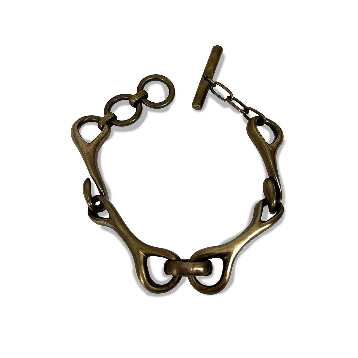 DRY BONES BRASS BIT BRACELET - BRASS