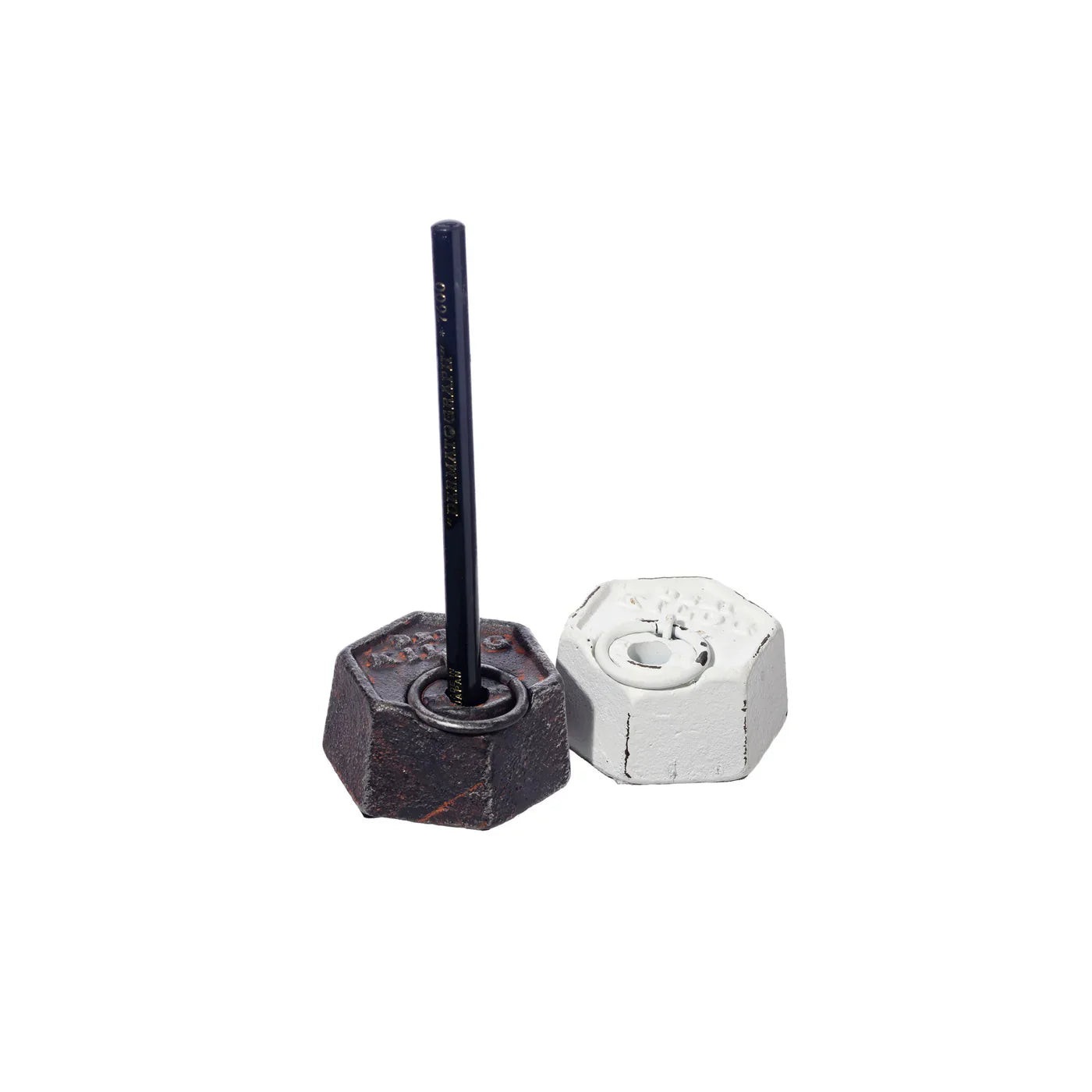Puebco 500G Paper Weight/Pen Stand — Mat White — view 2