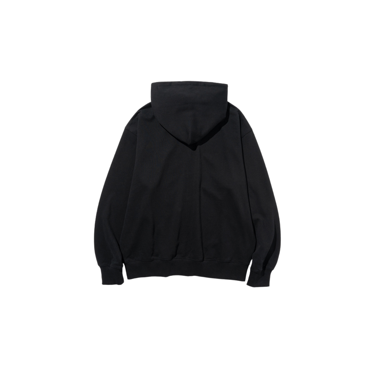 UNIFORM BRIDGE BASIC SWEAT HOOD ZIP UP - BLACK