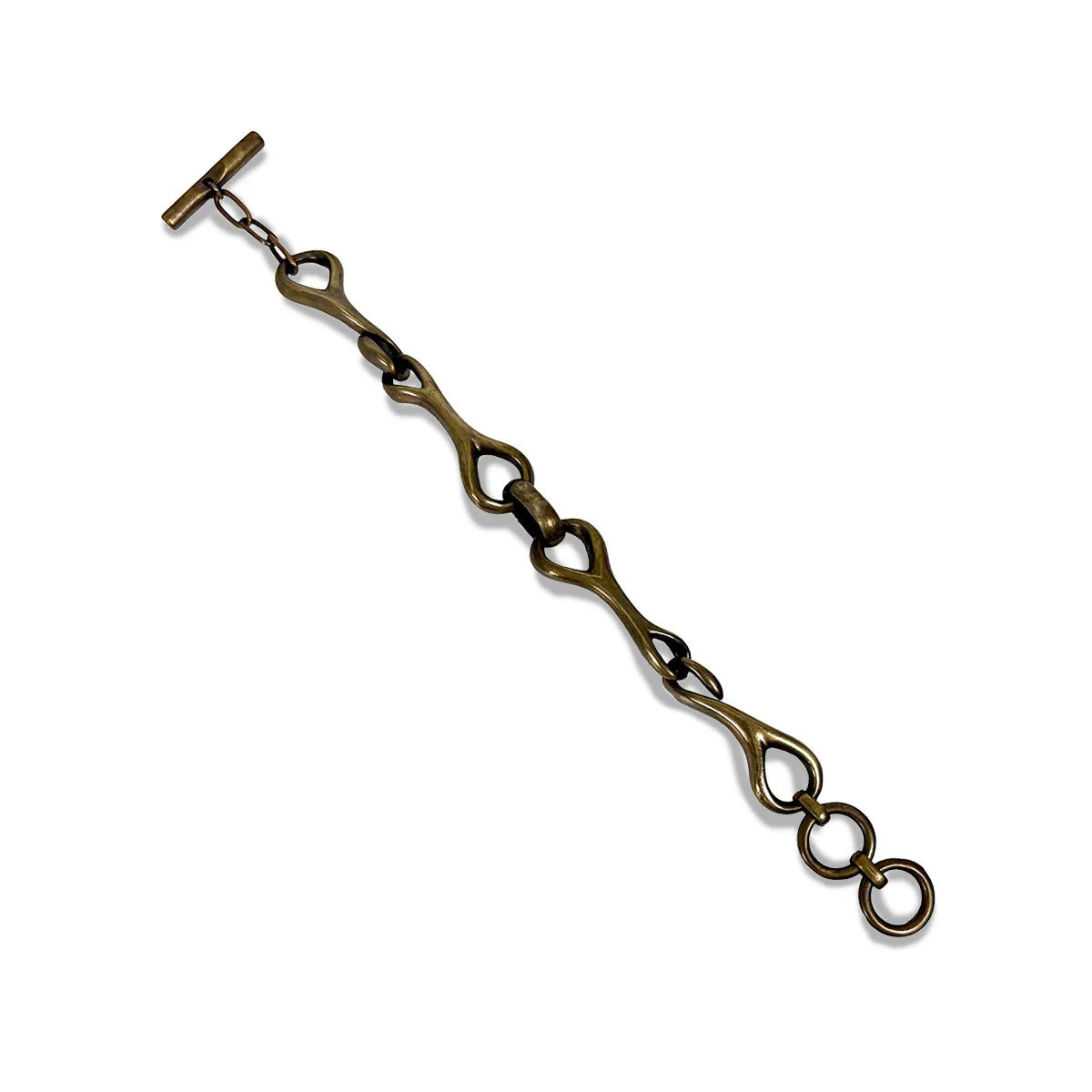 DRY BONES BRASS BIT BRACELET - BRASS
