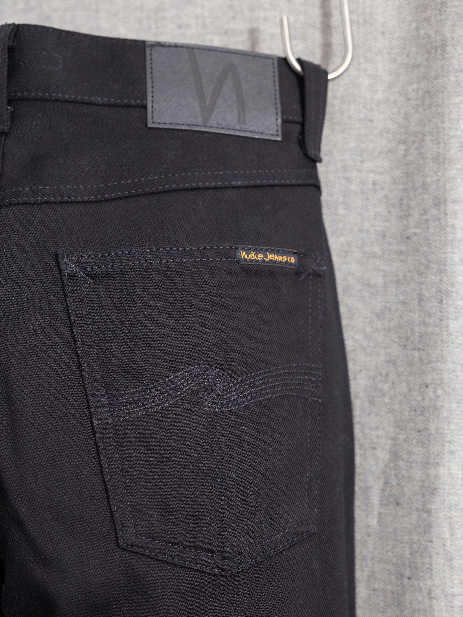 Nudie Jeans Grim Tim — Dry Everblack — view 4