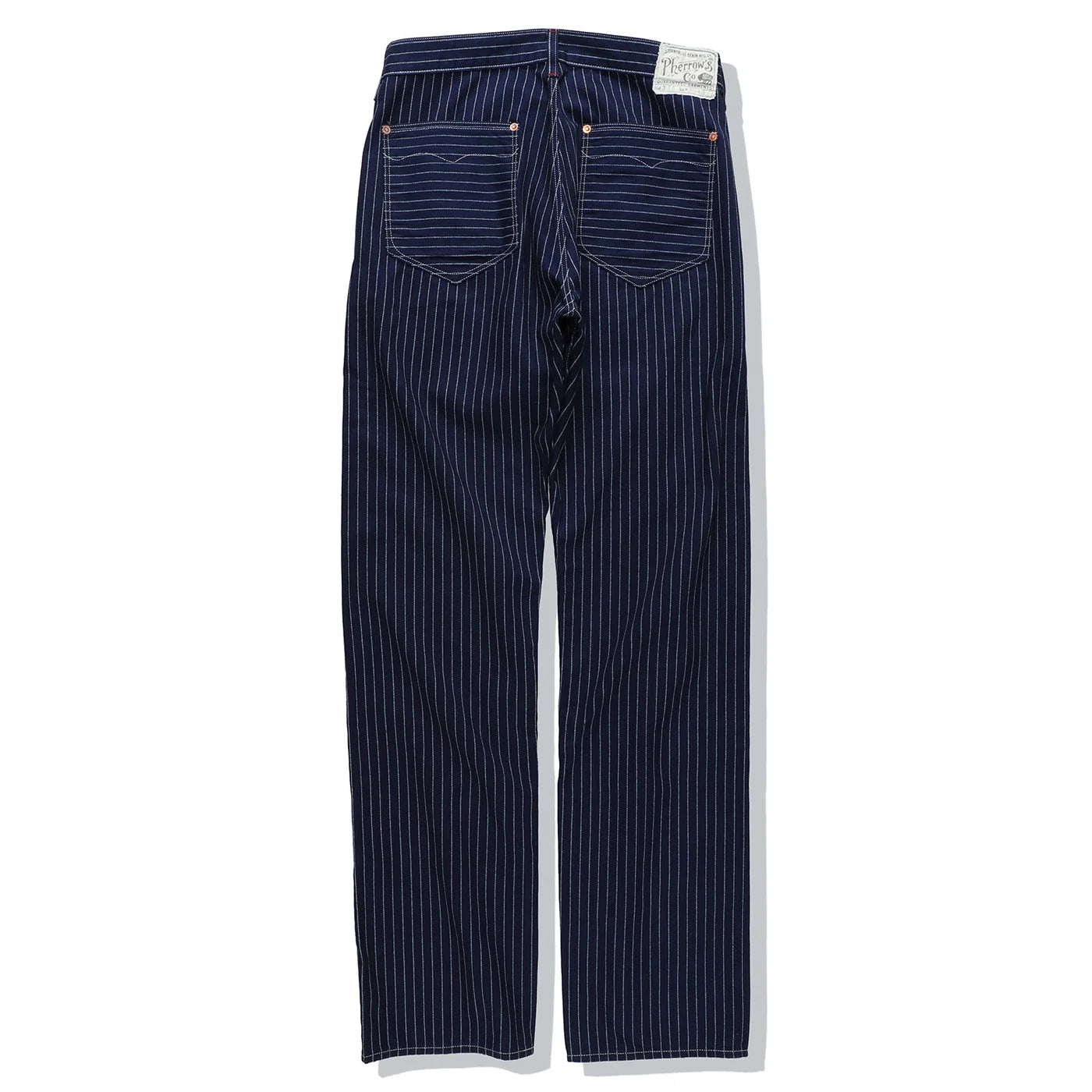 PHERROWS 30S WORK PANTS - INDIGO-WABASH