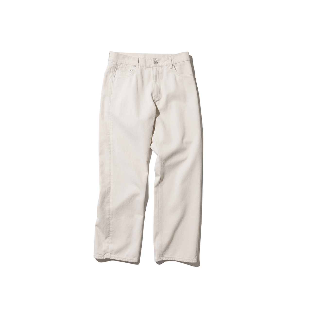 UNIFORM BRIDGE COMFORT DENIM PANTS - NATURAL