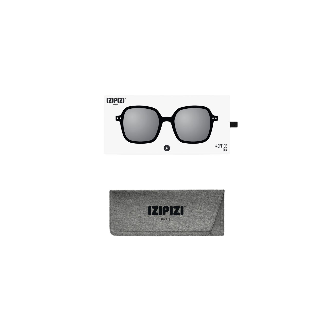 IZIPIZI SUN OFFICE BLACK GREY LENSES - BLACK